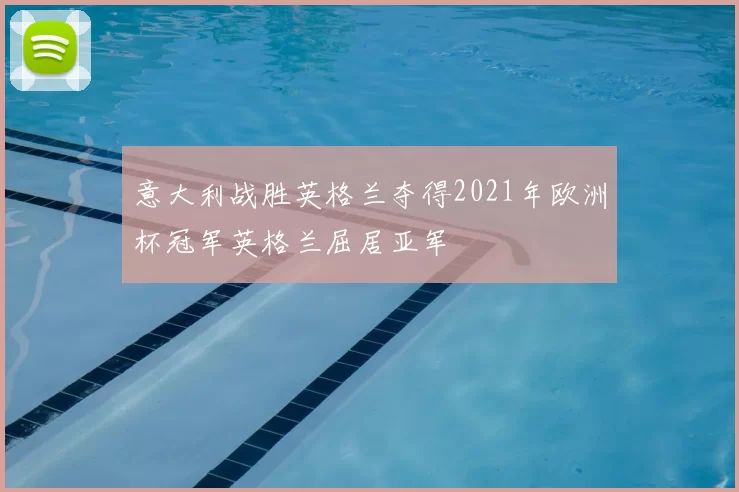 意大利战胜英格兰夺得2021年欧洲杯冠军英格兰屈居亚军